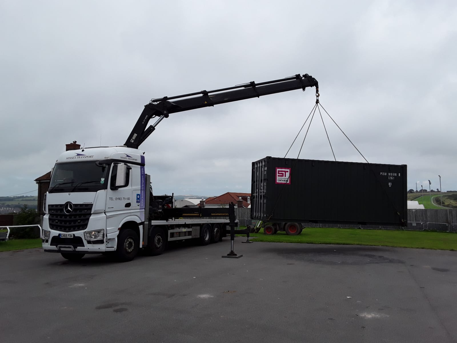 HIAB Job Container Delivery To Brighton