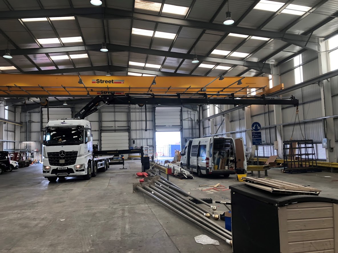 HIAB In an Aircraft Hangar
