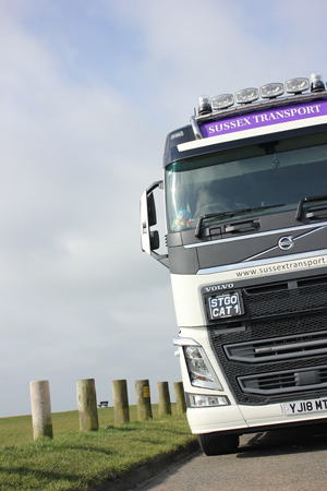 HIAB on a seafront