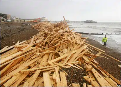 Worthing Beach January 2008 (image source BBC.co.uk)