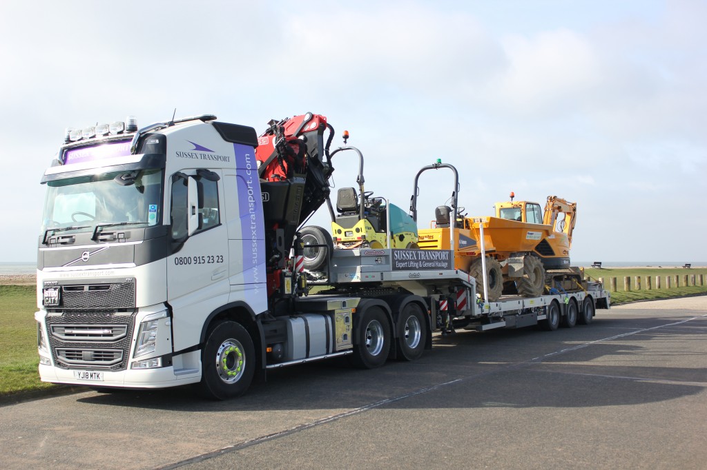 Artic Hiab - Low Loader Plant Move