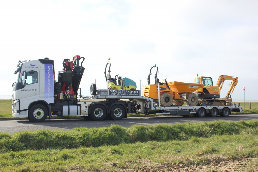 Artic Hiab - Low Loader Plant Move