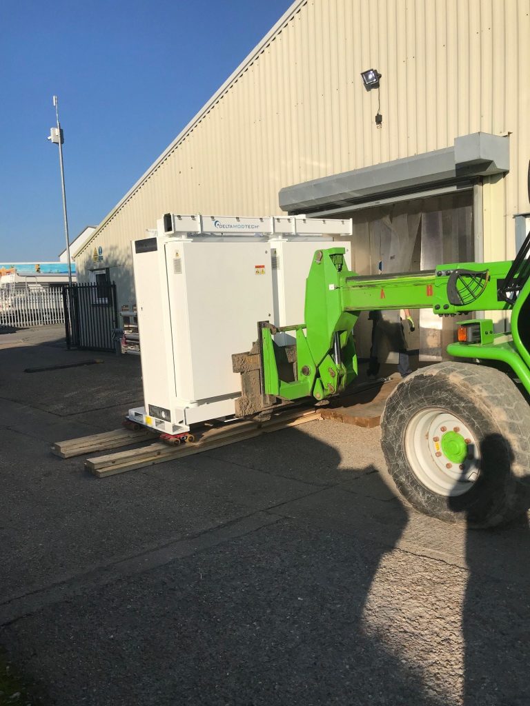 Machinery outside factory