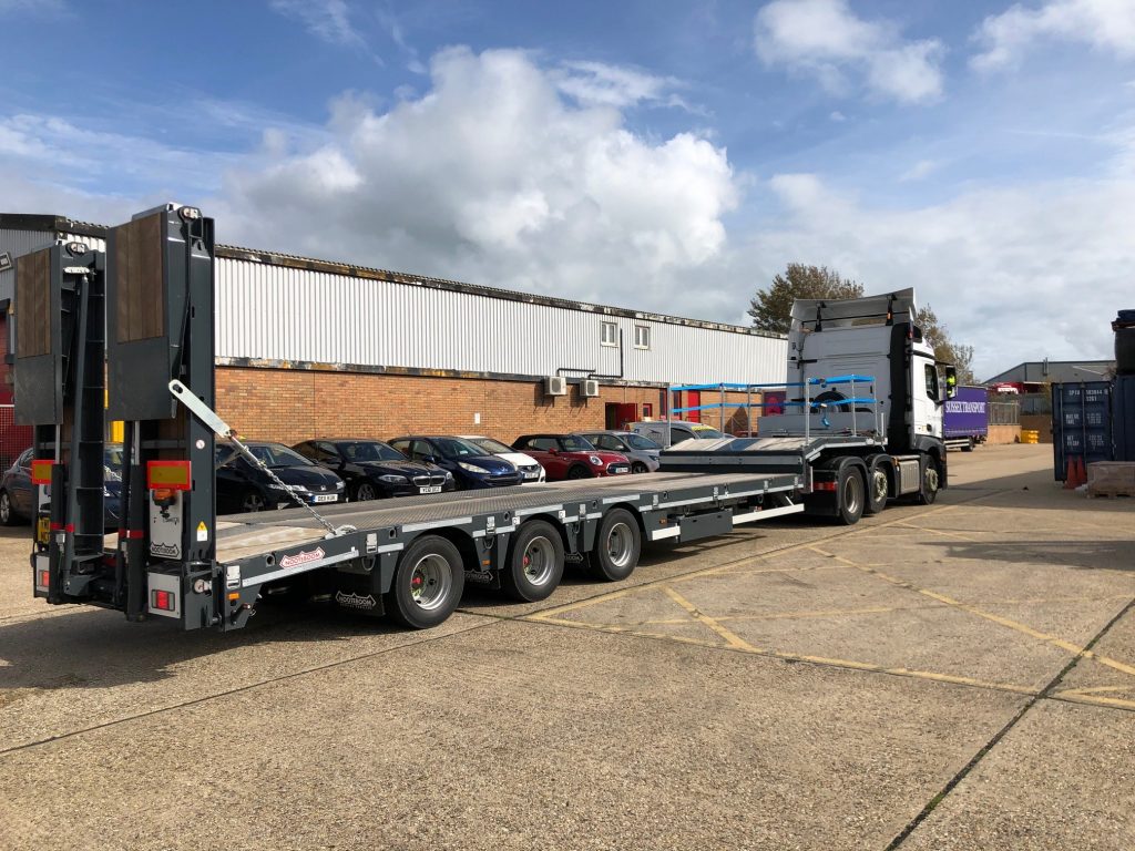 low loader trailer beavertail sussex