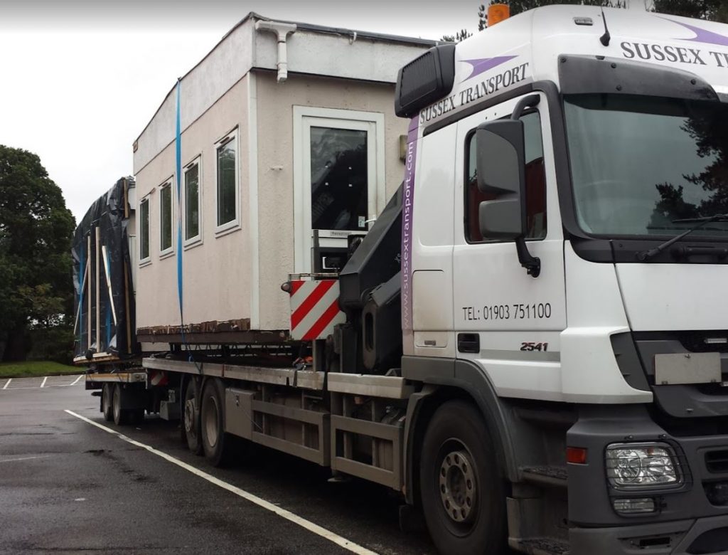 portable cabin lift and haulage sussex