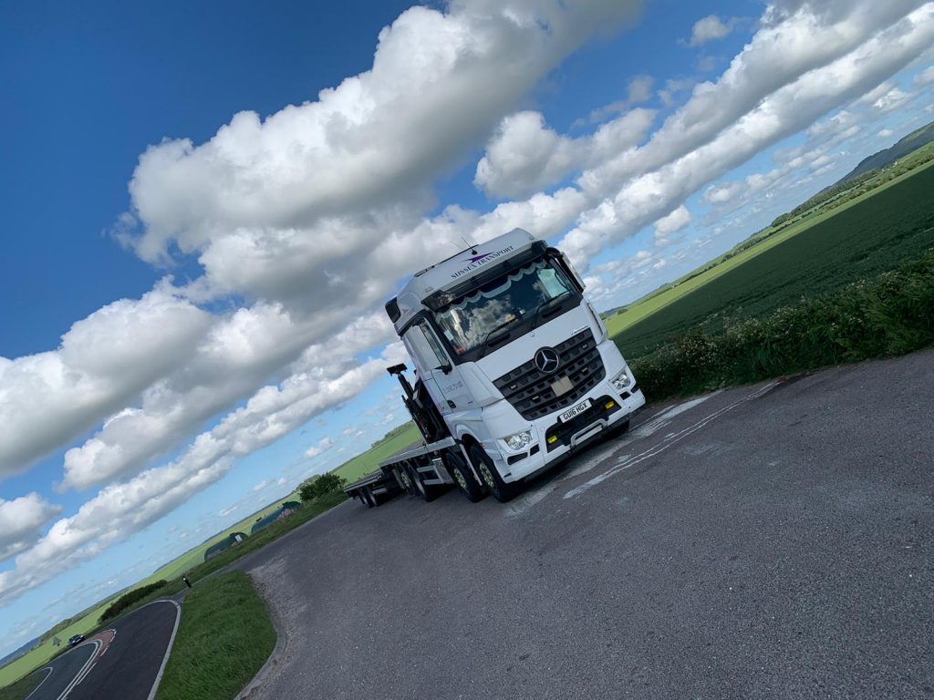 Delivery Sussex crane hiab Somerset Glastonbury