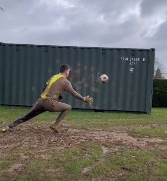 Goalkeeper Training Shipping Container
