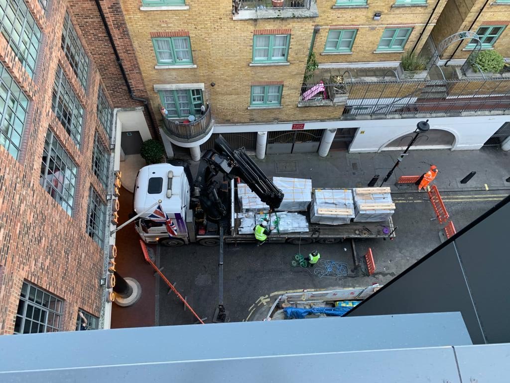 HIAB Steel Delivery London Soho