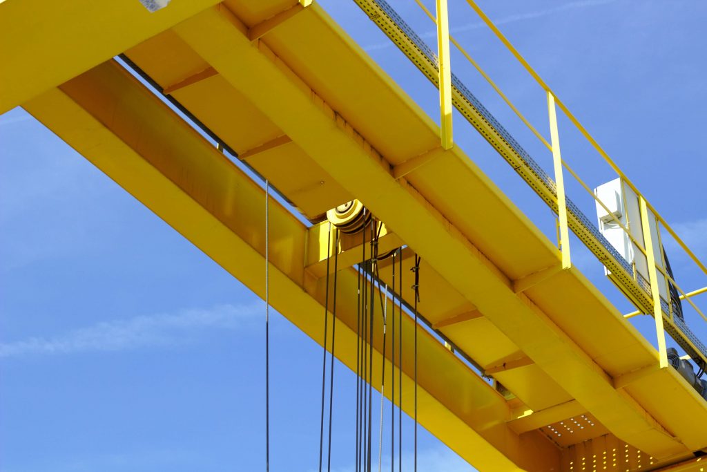 yellow gantry crane