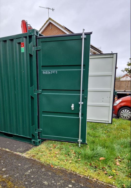 shipping container front garden